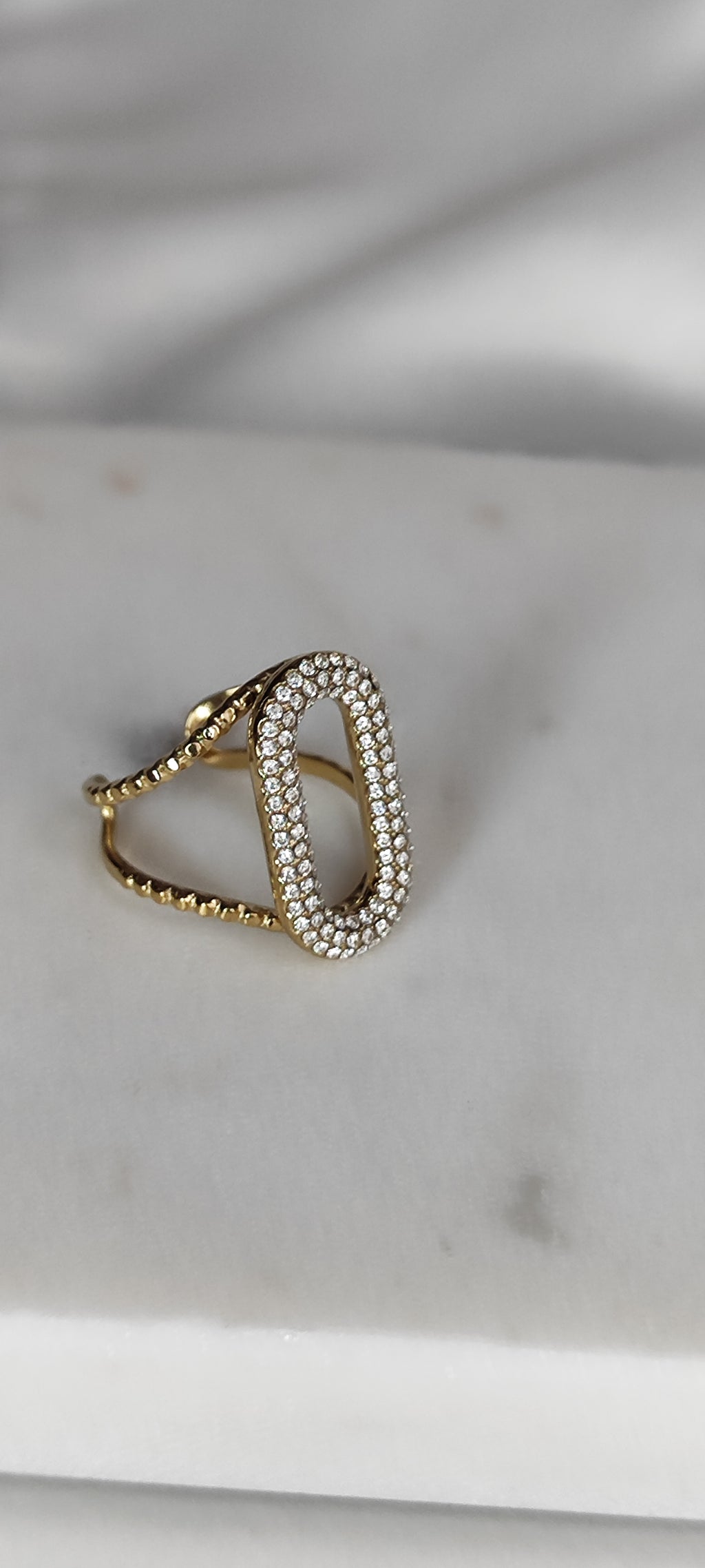 Bague "Golden hour"
